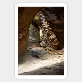 Rock Chamber ~ Echo Canyon, Chiricahua National Monument, Chiricahua Mountains, Arizona, USA Sticker